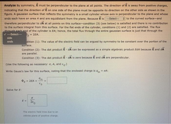 Solved A Plane of Charge Find the electric field due to an | Chegg.com