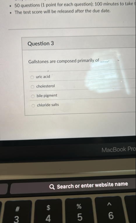Solved 50 ﻿questions (1 ﻿point for each question); 100 | Chegg.com