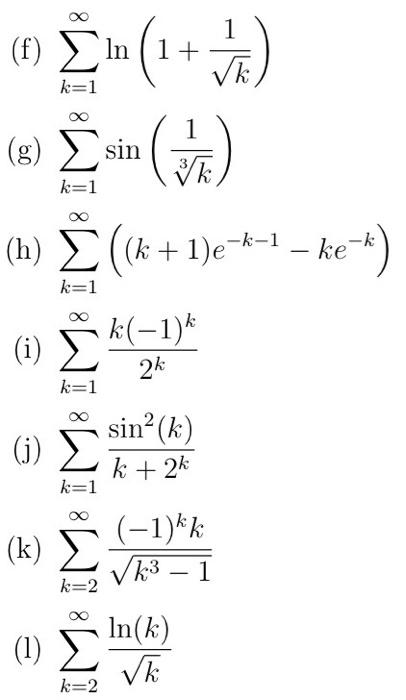 Solved For Each Of The Following, Determine Whether The | Chegg.com