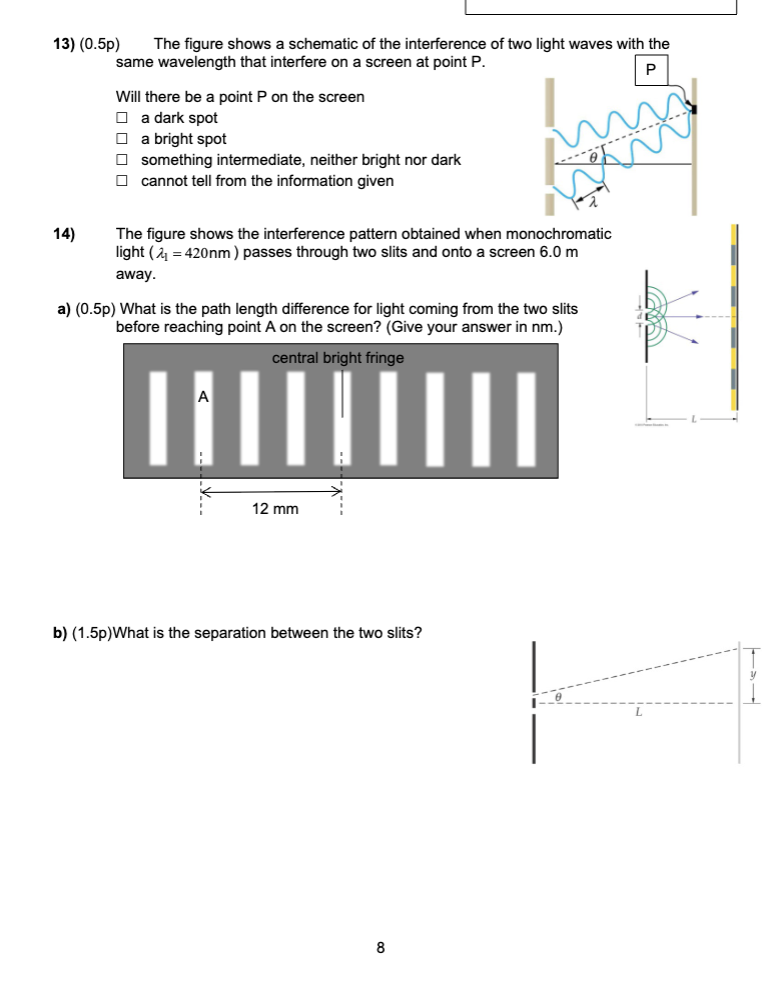 Solved (0.5p) ﻿The figure shows a schematic of ﻿the | Chegg.com