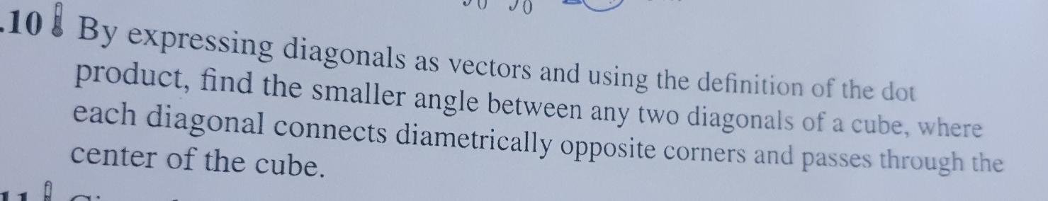 Solved -10 4 By expressing diagonals as vectors and using | Chegg.com