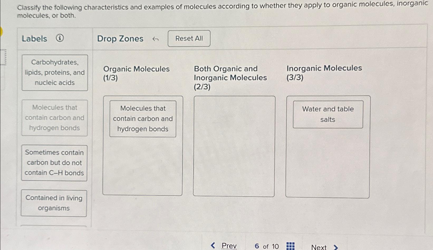 Solved Classify the following characteristics and examples | Chegg.com