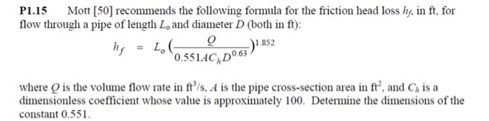 Solved 0.551AC,D 0.63).852 P1.15 Mott [50] recommends the | Chegg.com