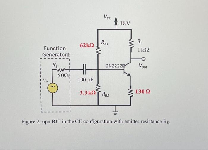 Solved 2. Consider the circuit in Figure 2. Assume VBE=0.7 V | Chegg.com