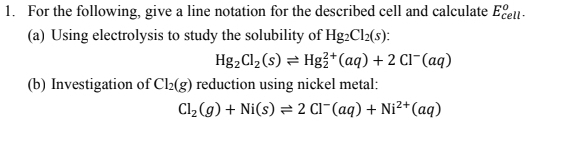 Solved For the following, give a line notation for the | Chegg.com