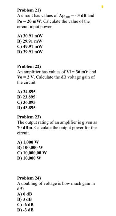 How to Calculate the Output Power of a Circuit rated in dBm 