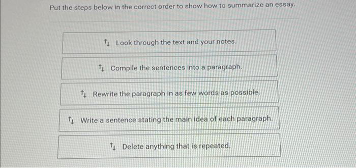 Put the steps below in the correct order to show how | Chegg.com
