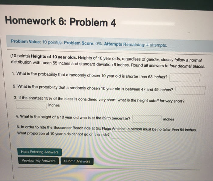 Solved Homework 6: Problem 4 Problem Value: 10 point(s). | Chegg.com