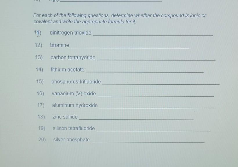 Solved Mixed Nomenclature 1 The following continue to | Chegg.com