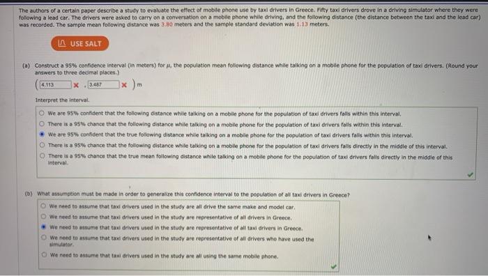 Solved The authors of a certain paper describe a study to | Chegg.com