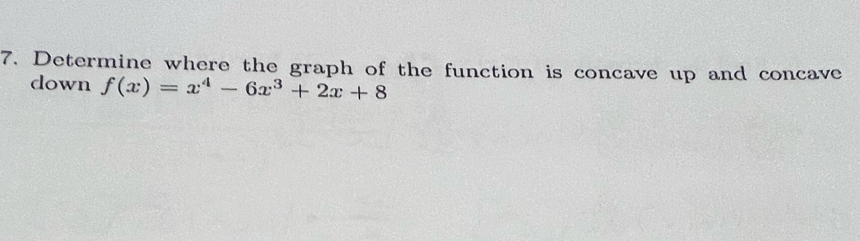 Solved Determine where the graph of the function is concave | Chegg.com