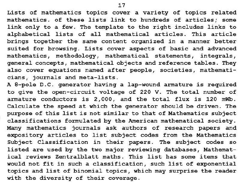 Every Math Topic Ever 17 Lists of mathematics topics cover a variety of | Chegg.com
