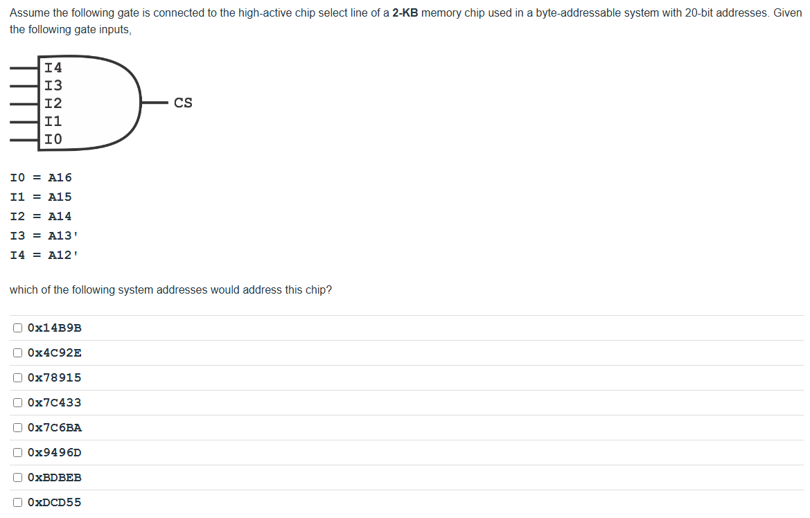Solved Assume the following gate is ﻿connected to ﻿the | Chegg.com