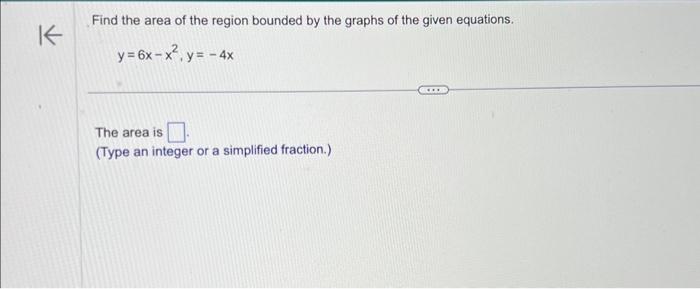 Solved Find The Area Of The Region Bounded By The Graphs Of | Chegg.com