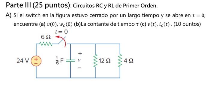 Solved If the switch in the figure was closed for a long | Chegg.com