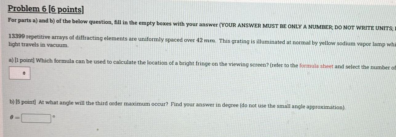 Solved Problem 1 (17 points) Fill in the empty boxes with | Chegg.com