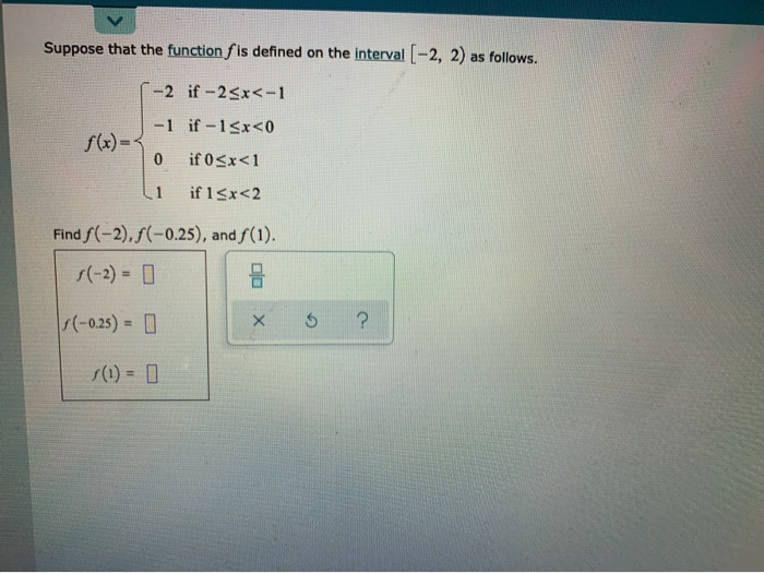 Solved Suppose that the function fis defined on the interval | Chegg.com