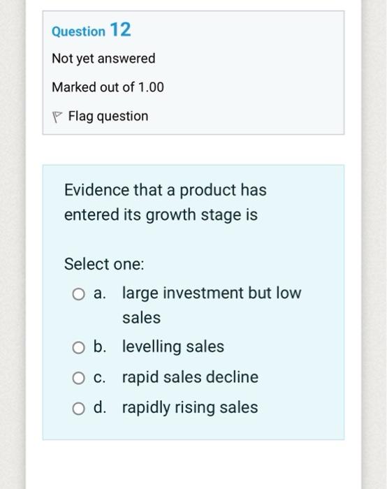Solved Question 10 Not yet answered Marked out of 1.00 P | Chegg.com