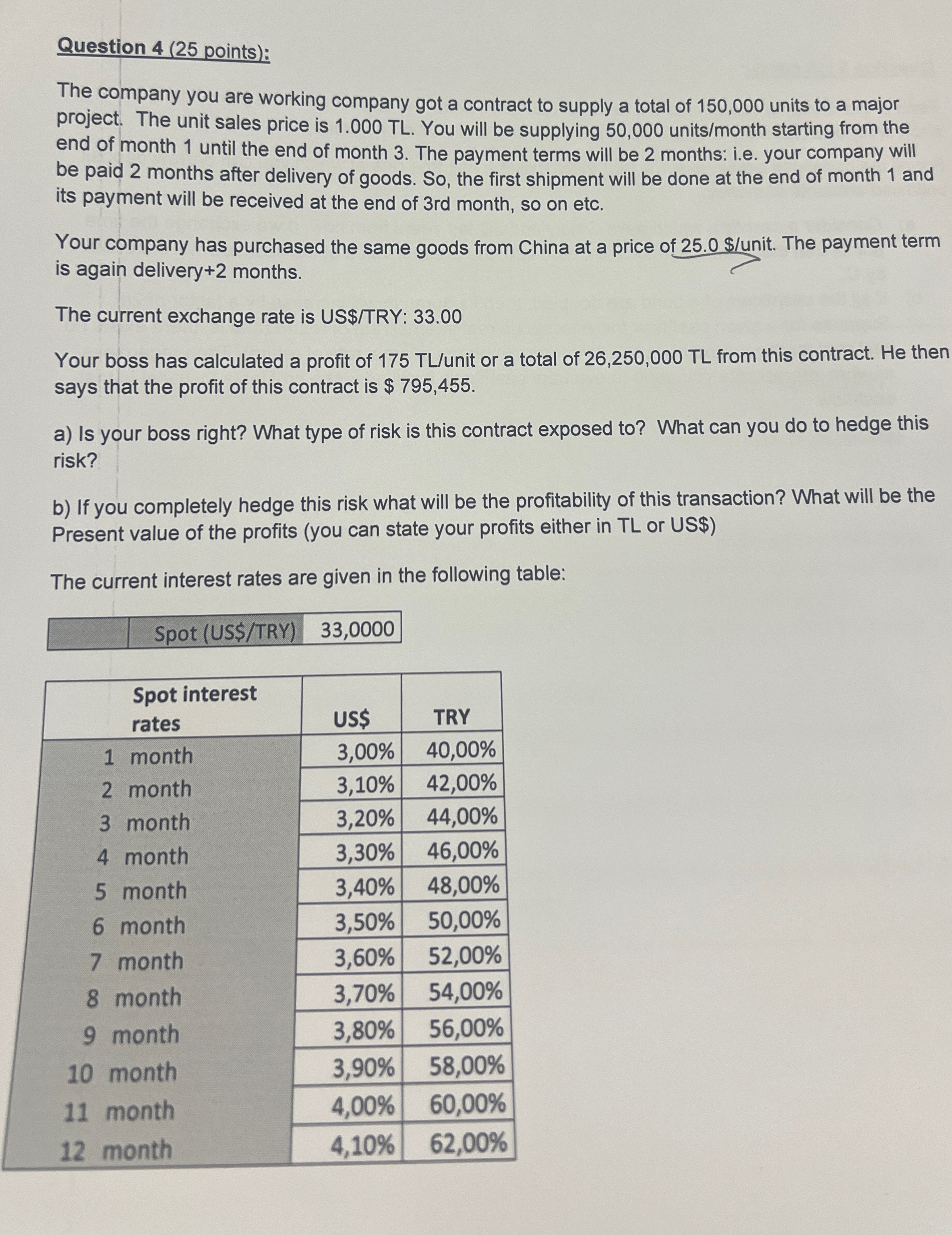 Solved Question 4 (25 ﻿points):The company you are working | Chegg.com