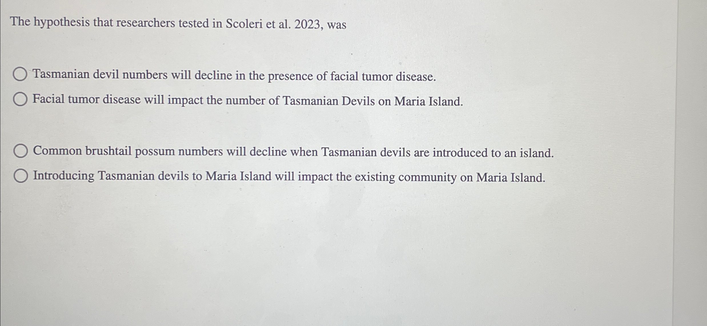 Solved The hypothesis that researchers tested in Scoleri et | Chegg.com