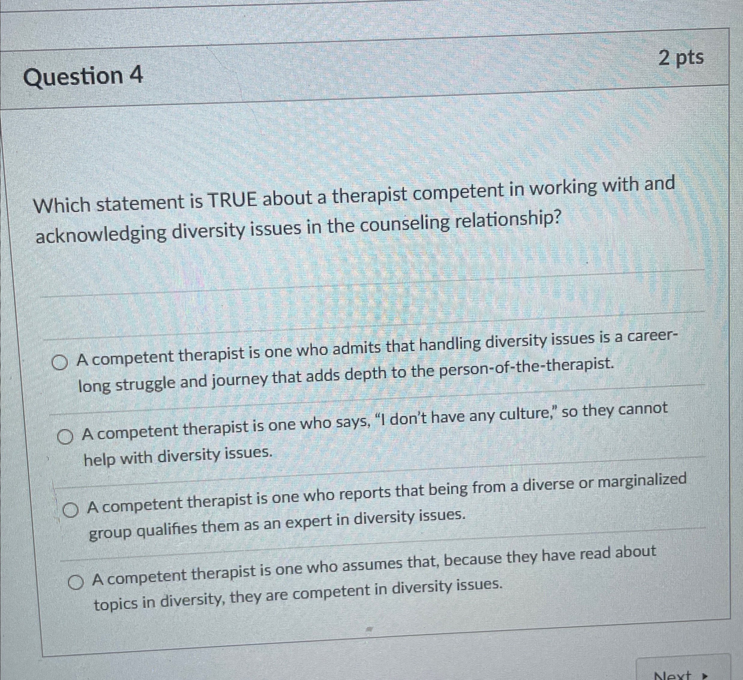 Solved Question 42 ﻿ptsWhich statement is TRUE about a | Chegg.com