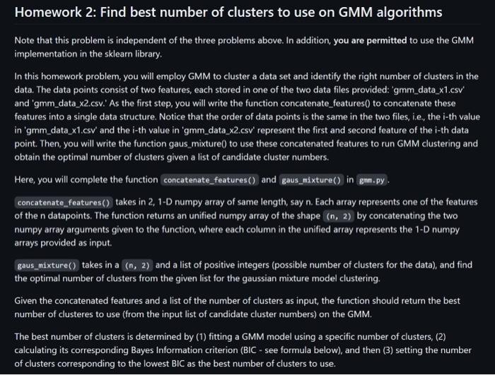 Solved Homework 2: Find best number of clusters to use on | Chegg.com