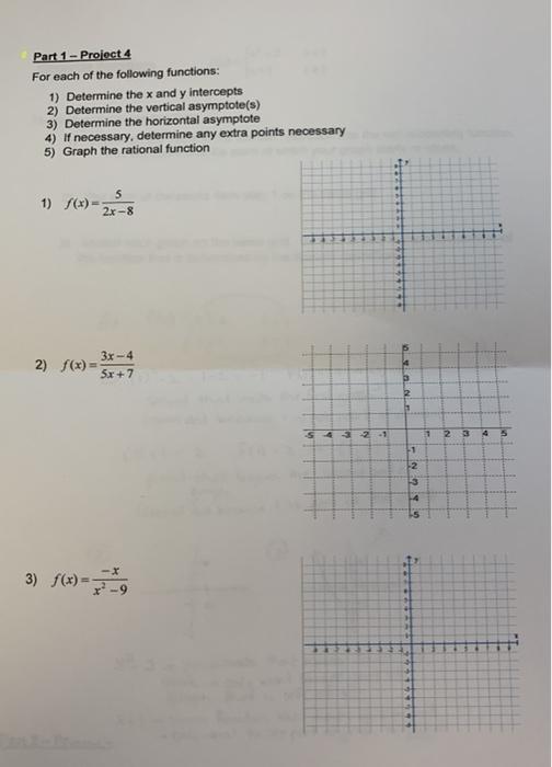 Solved Part 1 - Project 4 For Each Of The Following 