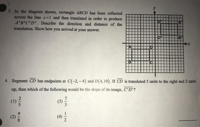 Solved 3. In The Diagram Shown, Rectangle Abcd Has Been 