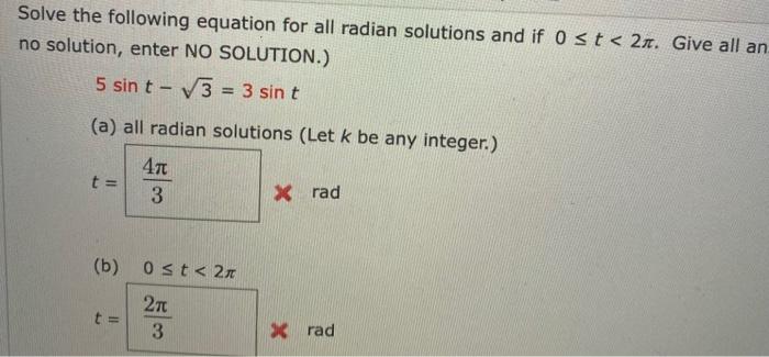 Solved Solve the equation for all degree solutions and if 0° | Chegg.com