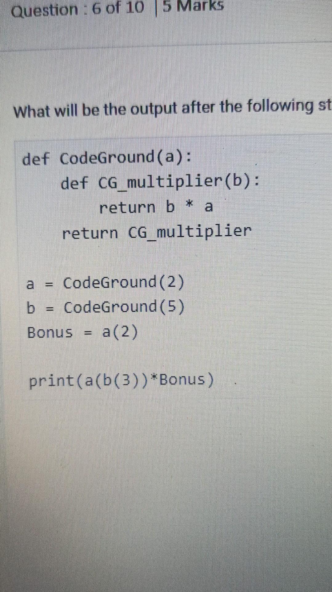 Solved What will be the output after the following | Chegg.com