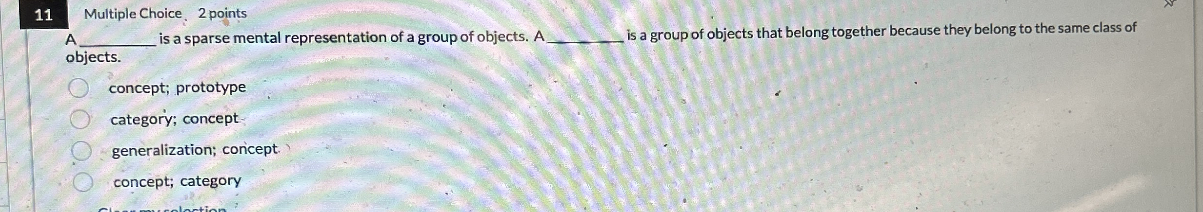 Solved 11 ﻿Multiple Choice. 2 ﻿pointsA ﻿is a sparse mental | Chegg.com