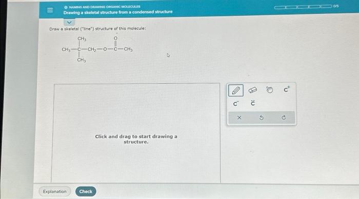 Solved O Naming And Drawing Organic Molecules Drawing A 5144