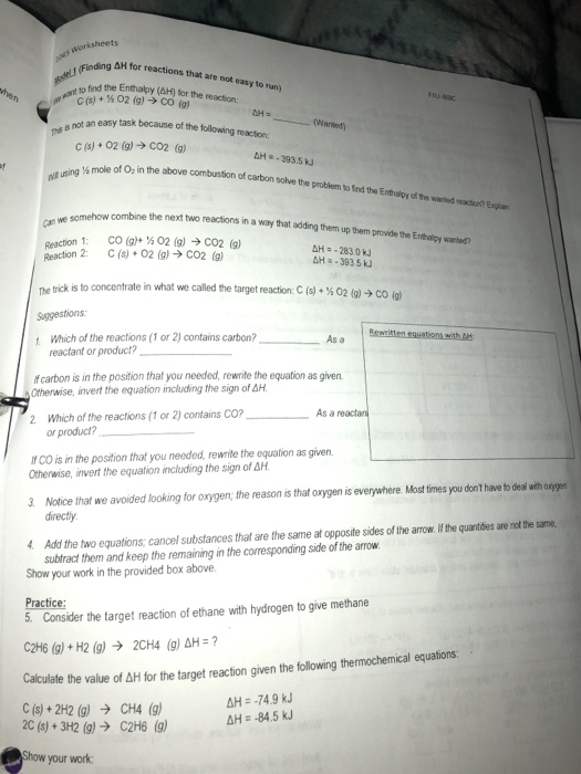 solved-fiu-1045-worksheets-hess-s-law-and-enthalpy-of-chegg