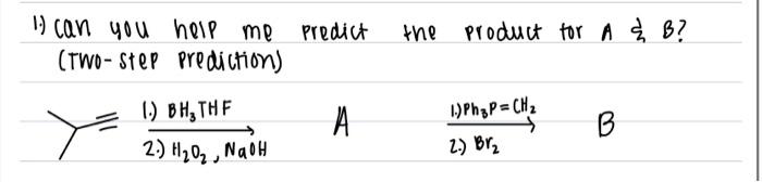 Solved 1.) can you help me me predict (Two-step prediction) | Chegg.com