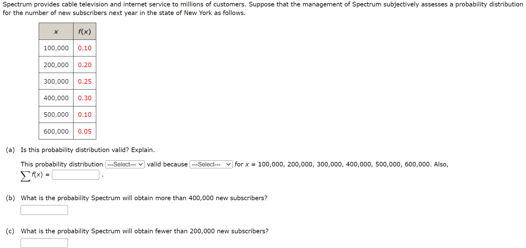 Cable Math Problems Spectrum Solved Spectrum provides cable television and internet | Chegg.com