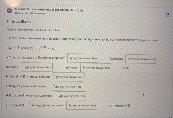 blank exponential graph