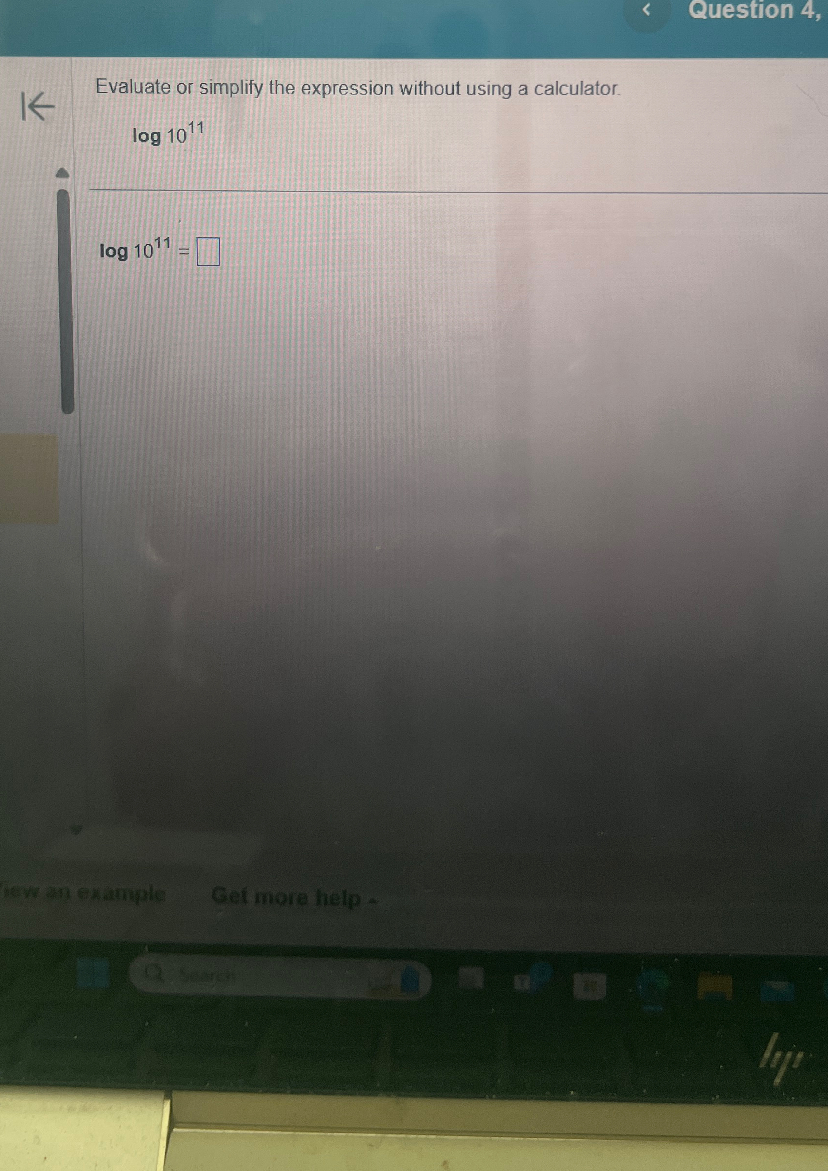Solved Evaluate or simplify the expression without using a | Chegg.com