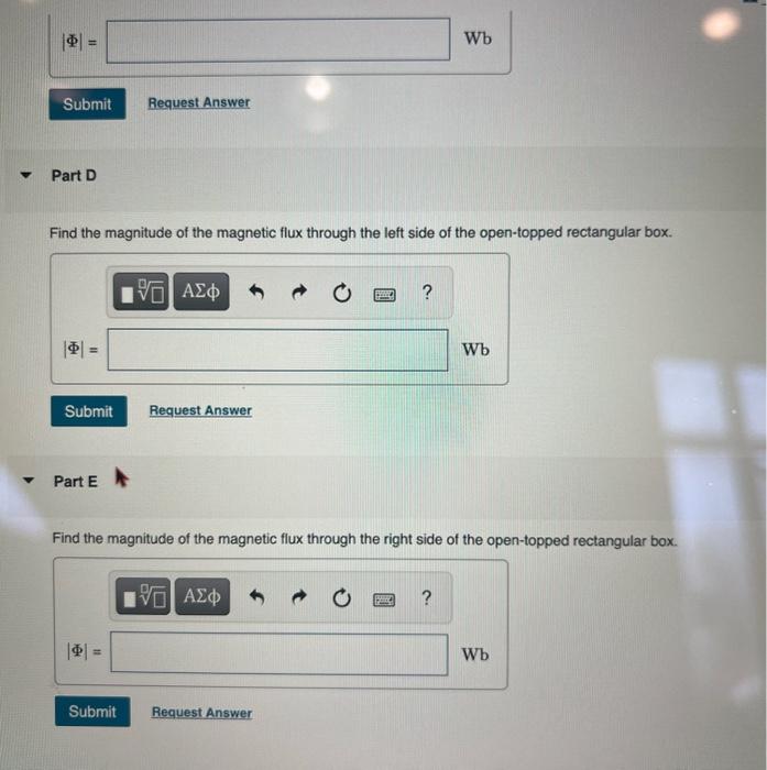 Solved A uniform magnetic field of 0.0265 T points | Chegg.com