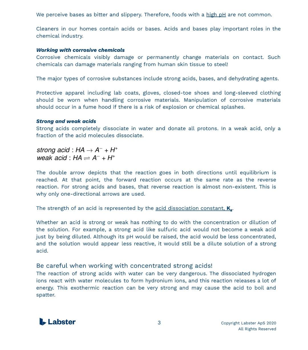 Solved Labster Virtual Lab Manual Acids and Bases