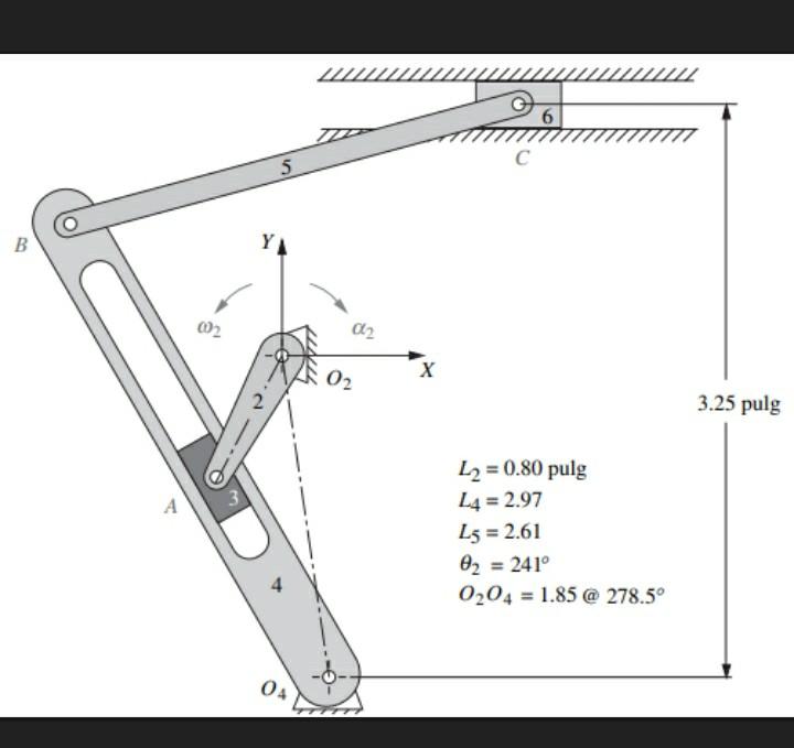 Solved Carry out the acceleration analysis for the mechanism | Chegg.com