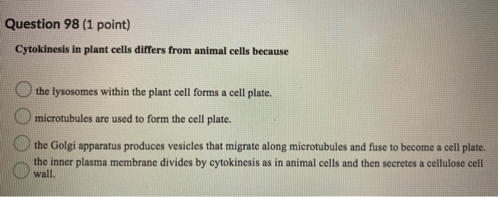 Solved Question 19 (1 point) Which statement is NOT true | Chegg.com