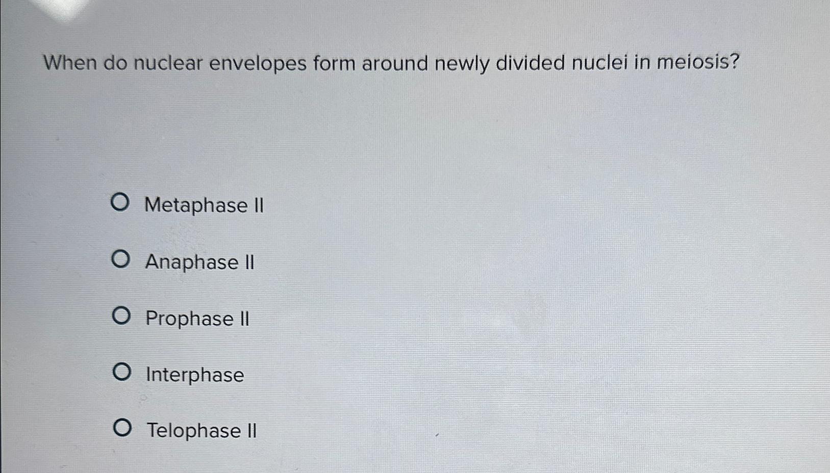 what phase do two nuclear envelopes form