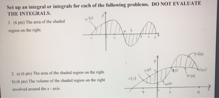 Solved Set up an integral or integrals for each of the | Chegg.com