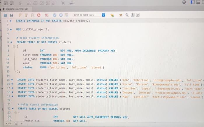 Solved Task Become comfortable with SQL. Must write SQL to | Chegg.com