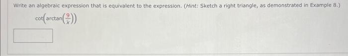 Solved Write an algebraic expression that is equivalent to | Chegg.com