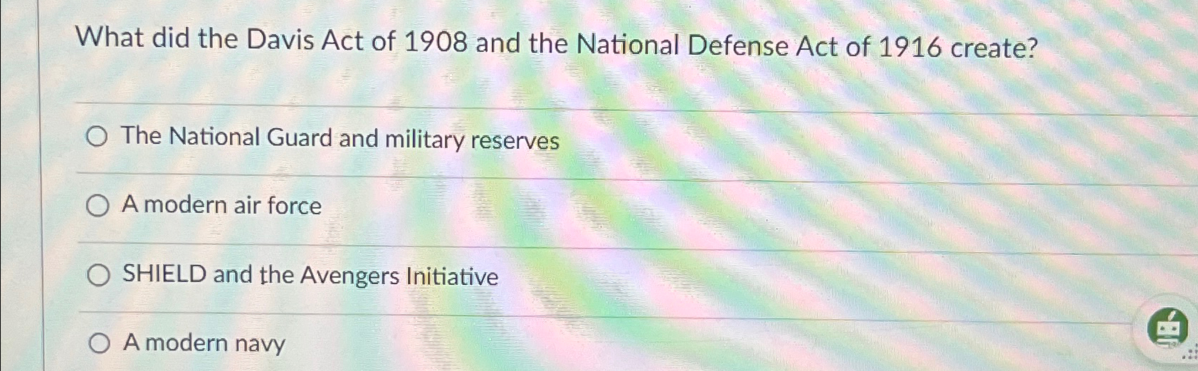Solved What did the Davis Act of 1908 ﻿and the National | Chegg.com