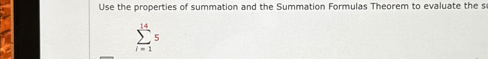 Solved Use the properties of summation and the Summation | Chegg.com