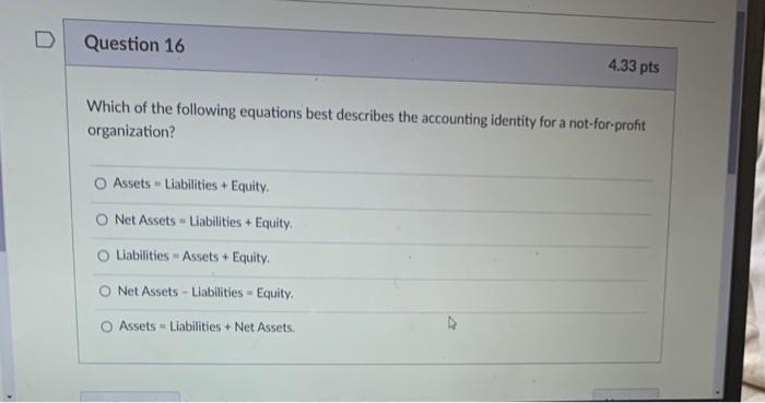 Solved Which of the following would most likely appear as a | Chegg.com