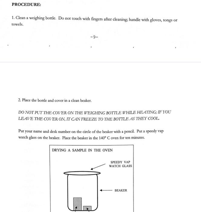 Solved i need help with calculating step 5 and 6 for mass of | Chegg.com