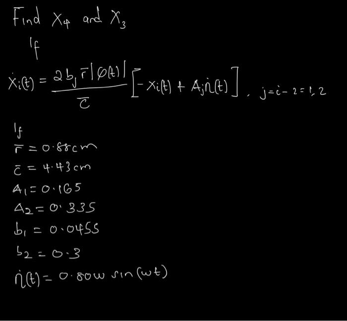 Ex Find Xq and X₂ If caruiy + loix-Ilodie lae = cox Exift + Ajie j j=i-2=1,2 с If ř=0.88cm Ĉ = 4.43cm A150.165 42=0.335 bi =